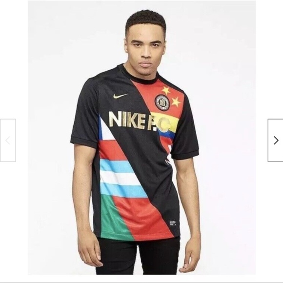 Nike F.C. 2018 World Cup Training Soccer Jersey Shirt Black Red Size Large - Picture 1 of 5